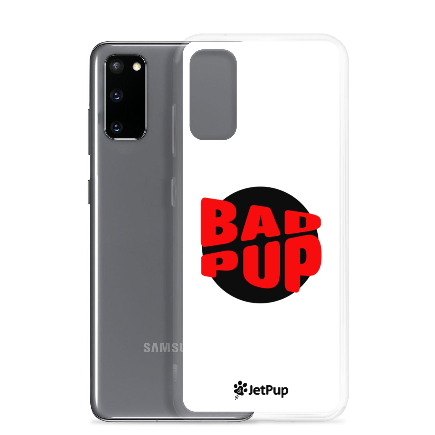 Bad Pup Samsung Case - White - JetPup