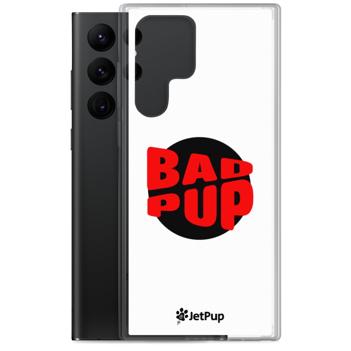 Bad Pup Samsung Case - White - JetPup