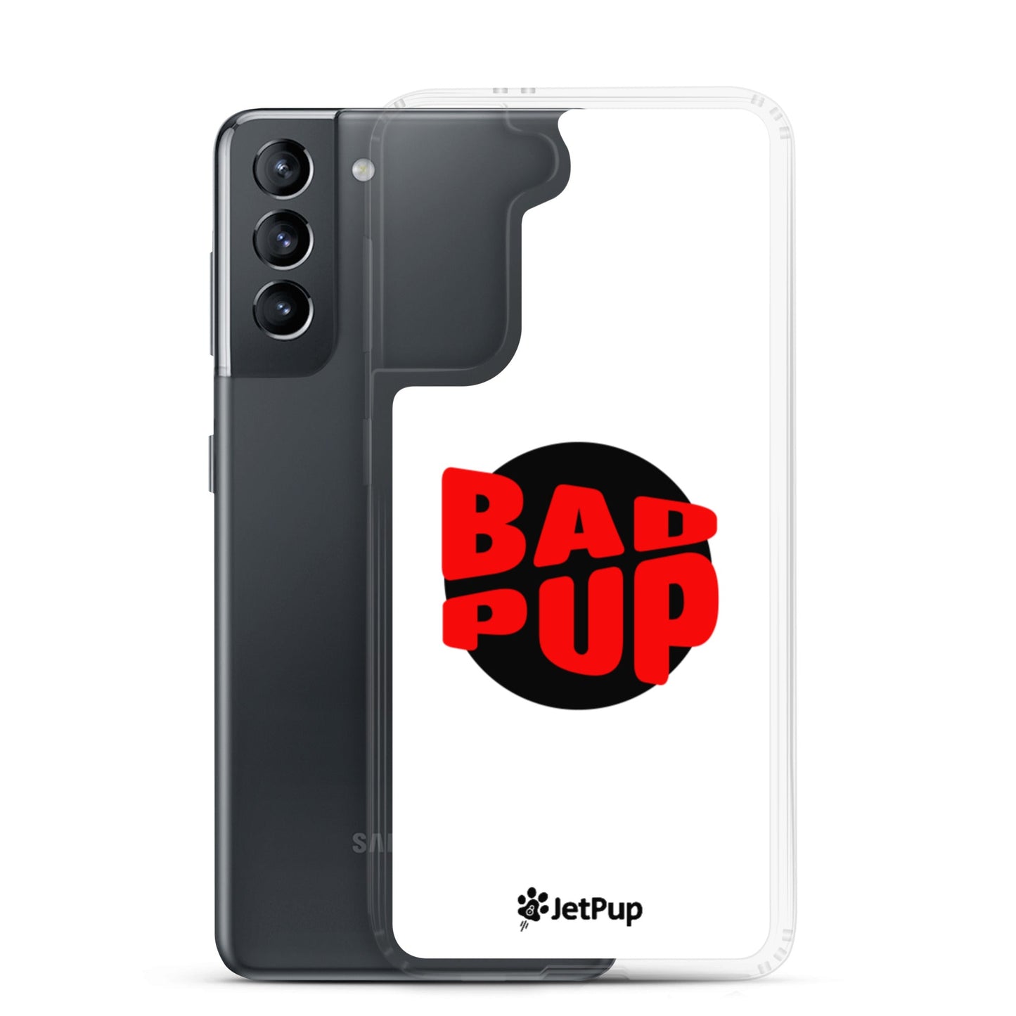 Bad Pup Samsung Case - White - JetPup