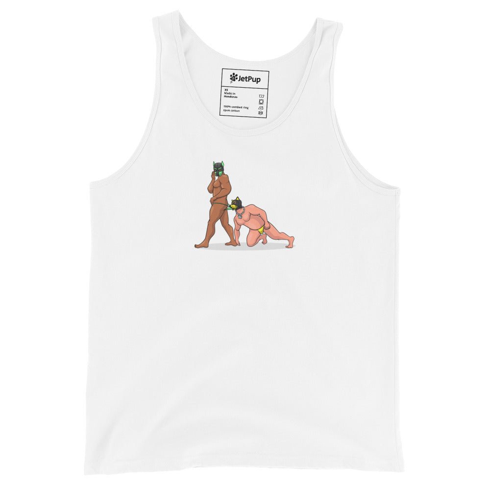 Playful Pups Unisex Tank Top - Multiple Colors - JetPup