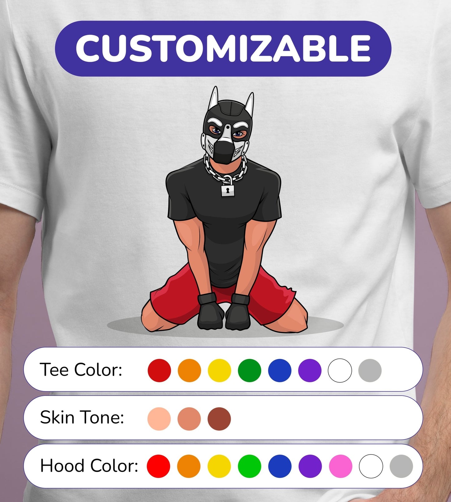 Punk Pup - Short Sleeve Tee - Customizable - JetPup