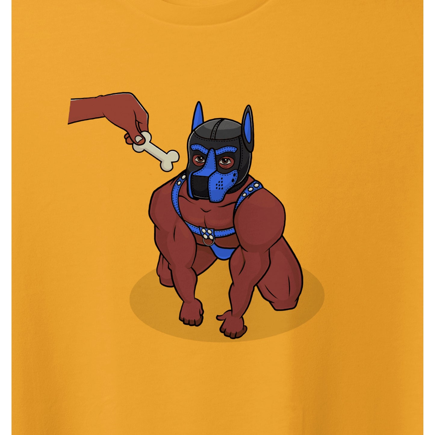 Human Pup Play | T-Shirt - Yellow