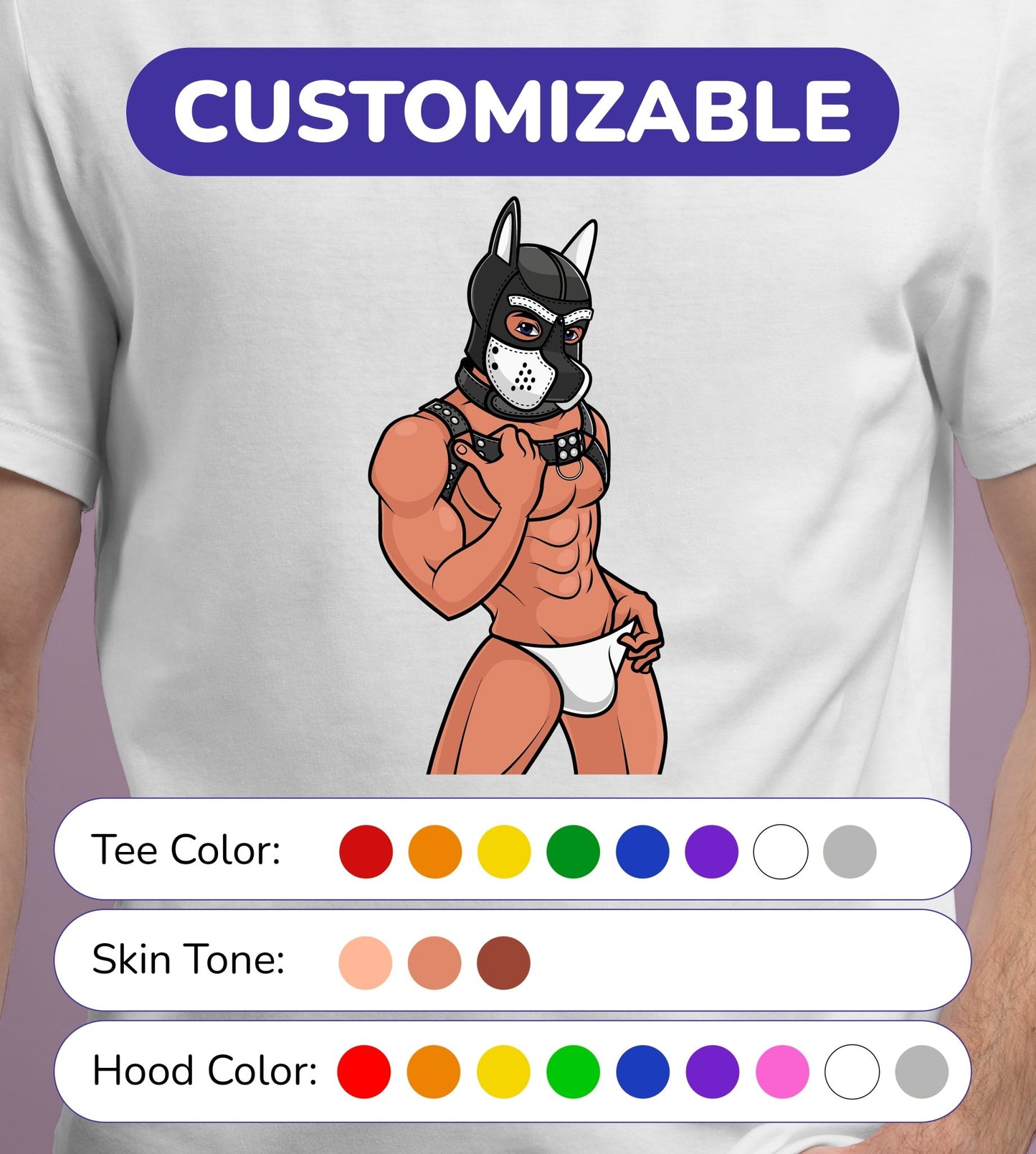 Sexy Pup - Short Sleeve Tee - Customizable - JetPup