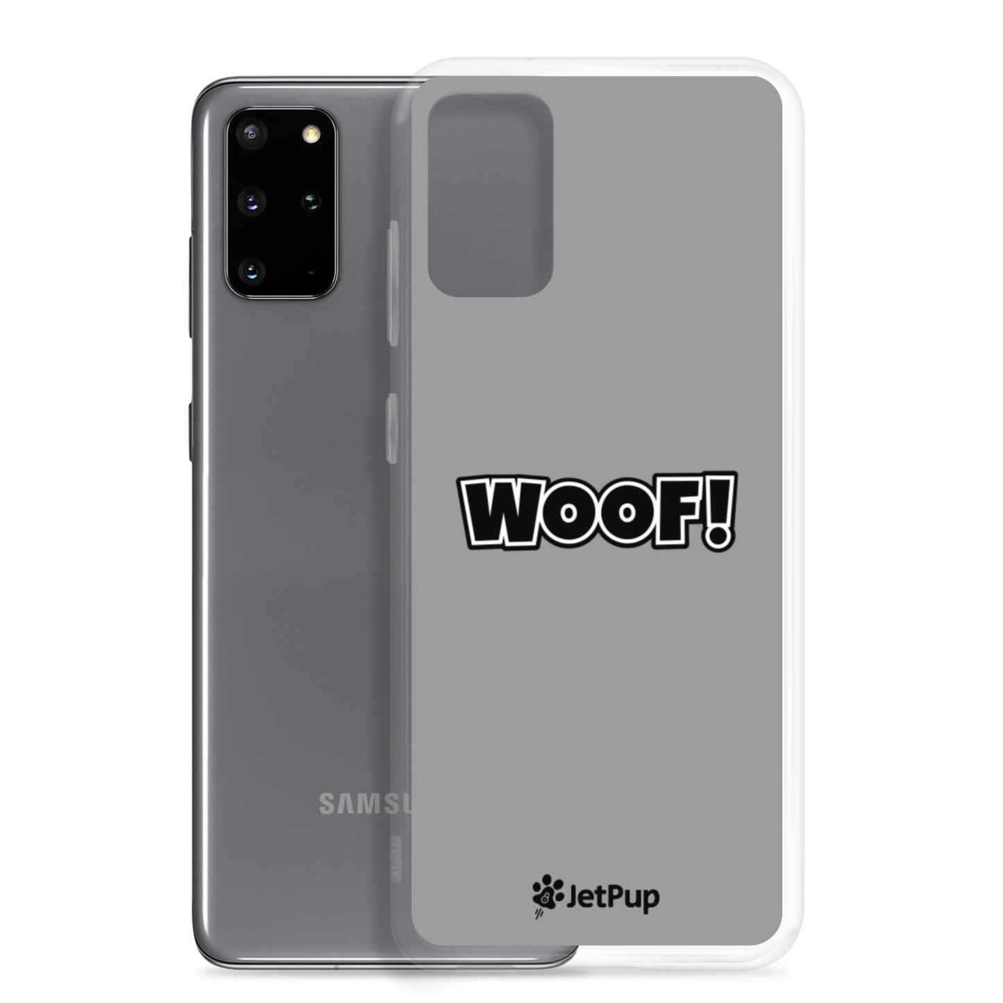 Woof Samsung Case - Grey - JetPup