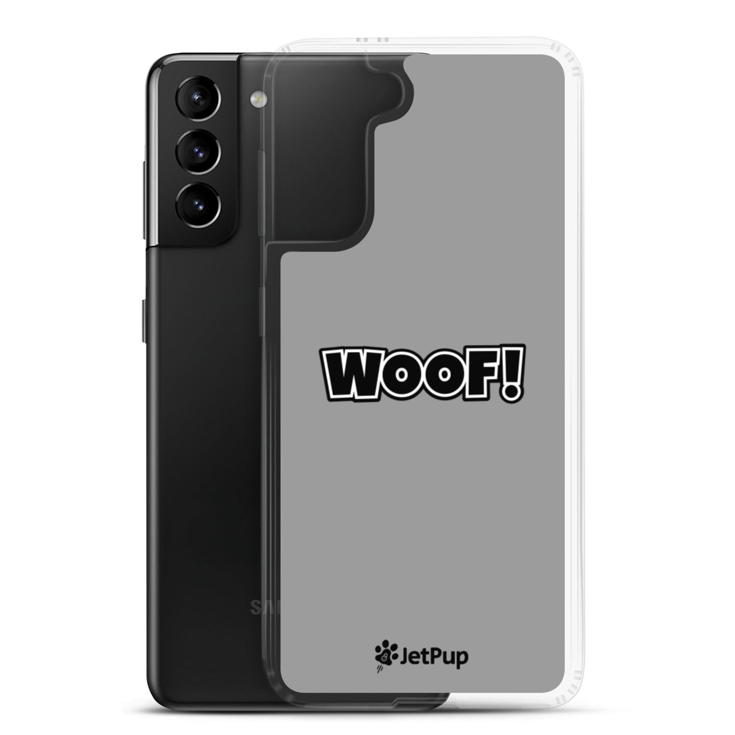 Woof Samsung Case - Grey - JetPup