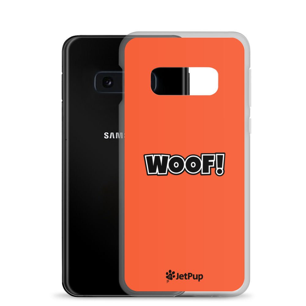 Woof Samsung Case - Orange - JetPup