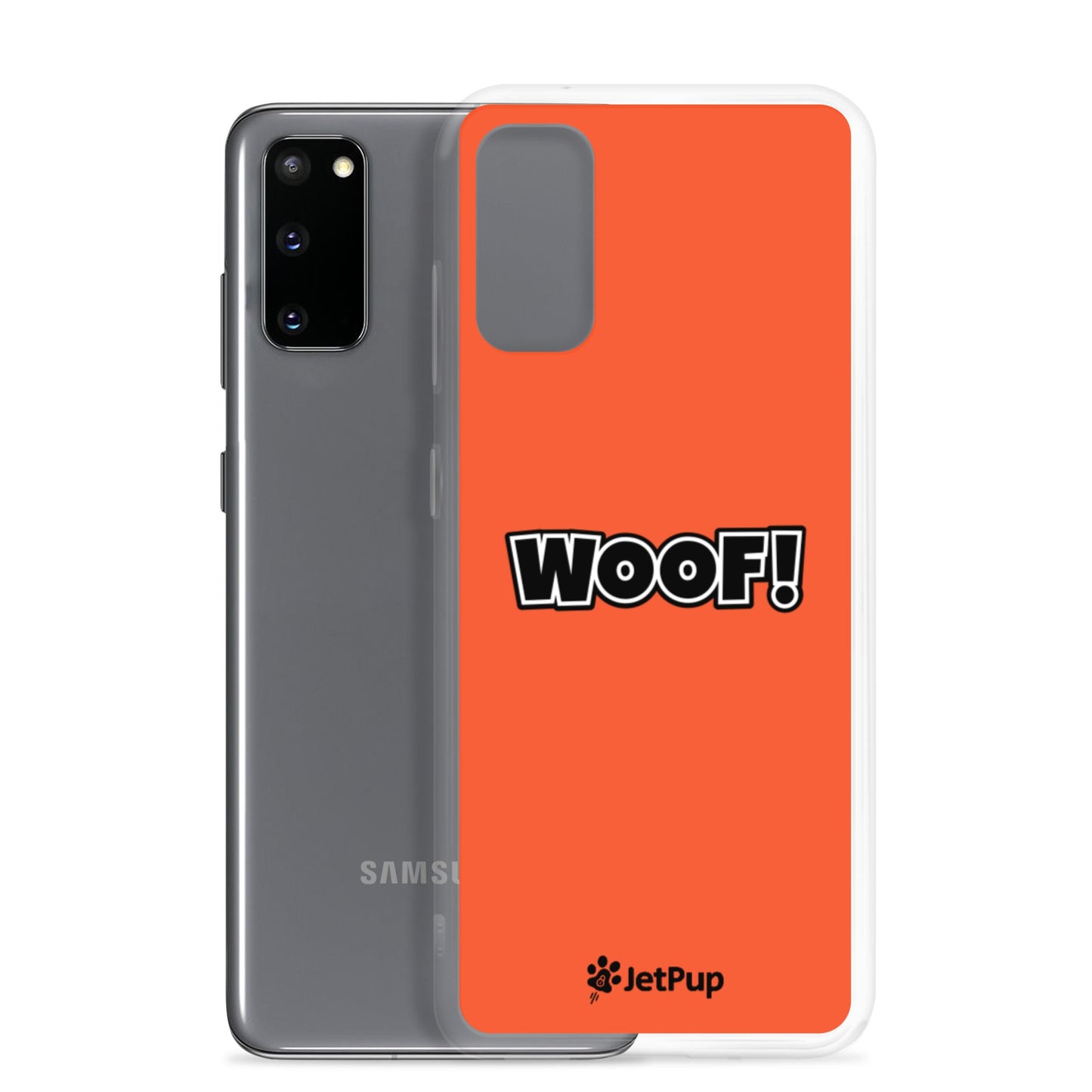 Woof Samsung Case - Orange - JetPup