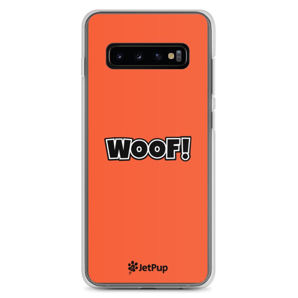 Woof Samsung Case - Orange - JetPup