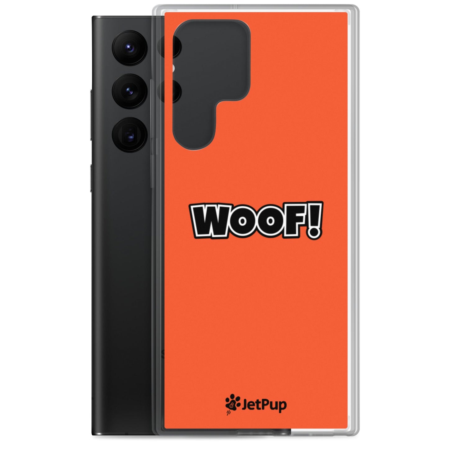 Woof Samsung Case - Orange - JetPup