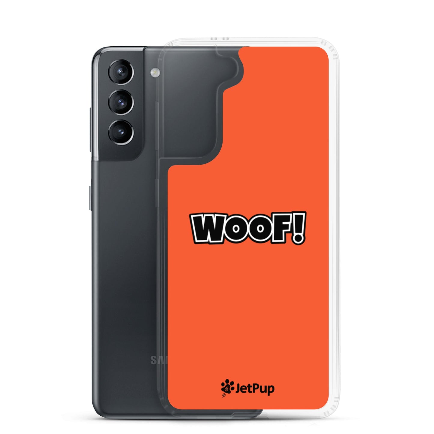 Woof Samsung Case - Orange - JetPup