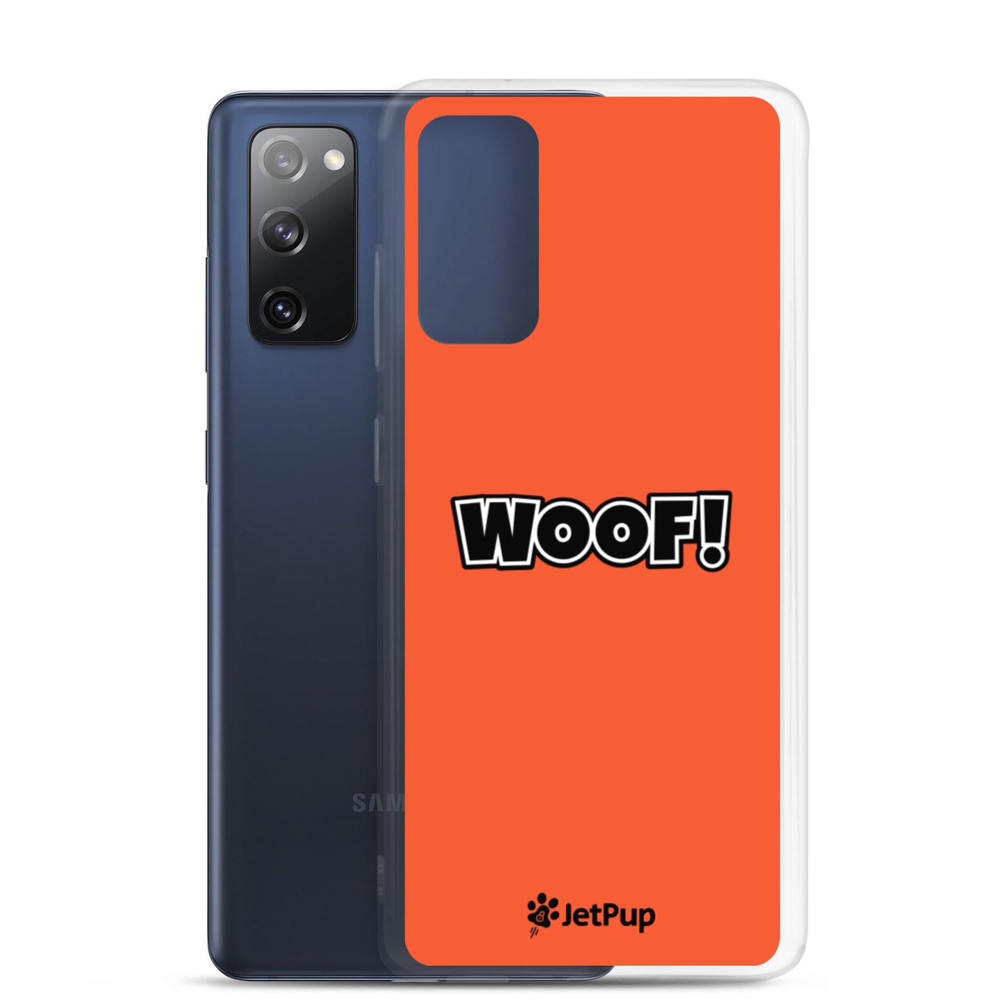 Woof Samsung Case - Orange - JetPup