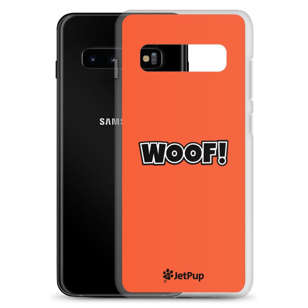 Woof Samsung Case - Orange - JetPup