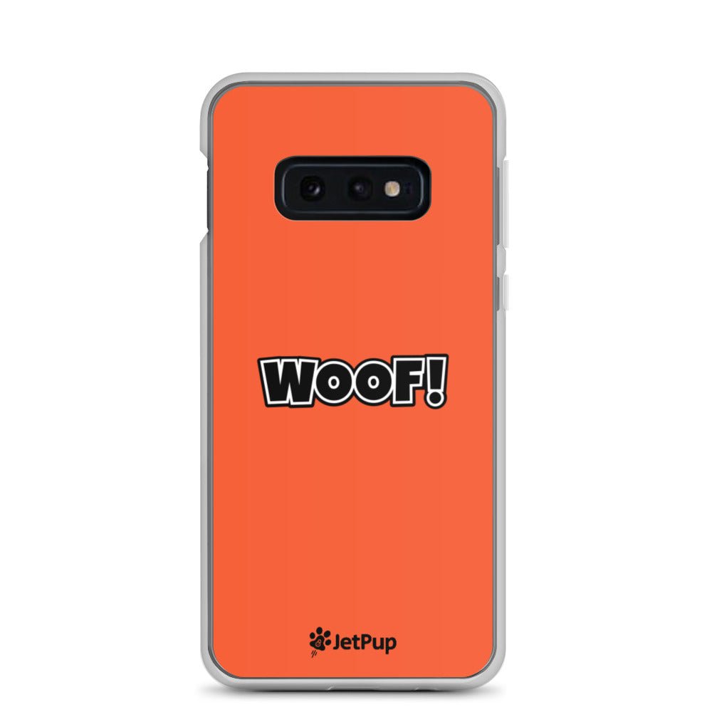 Woof Samsung Case - Orange - JetPup