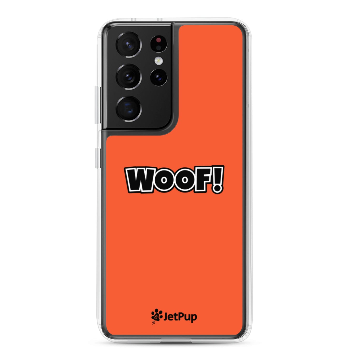 Woof Samsung Case - Orange - JetPup