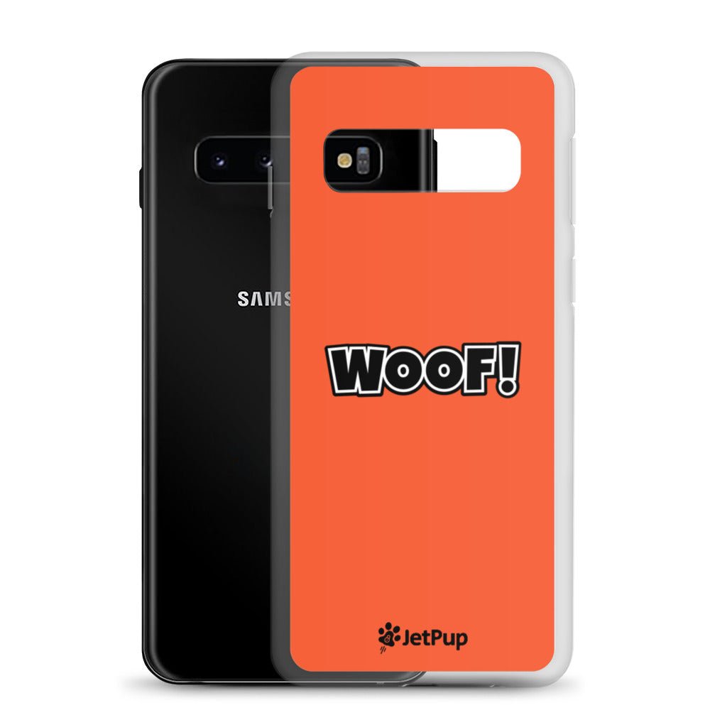 Woof Samsung Case - Orange - JetPup