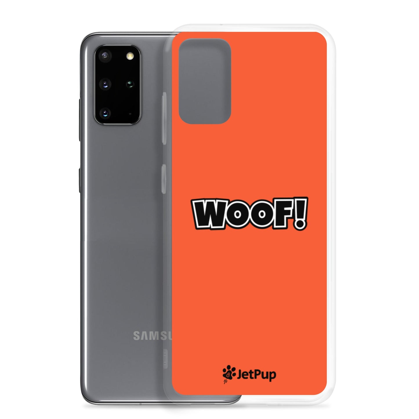 Woof Samsung Case - Orange - JetPup