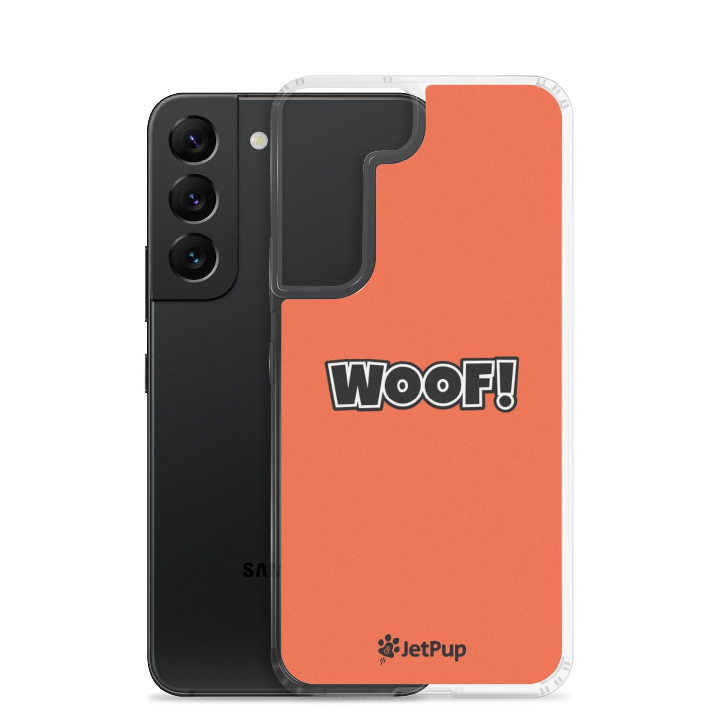 Woof Samsung Case - Orange - JetPup