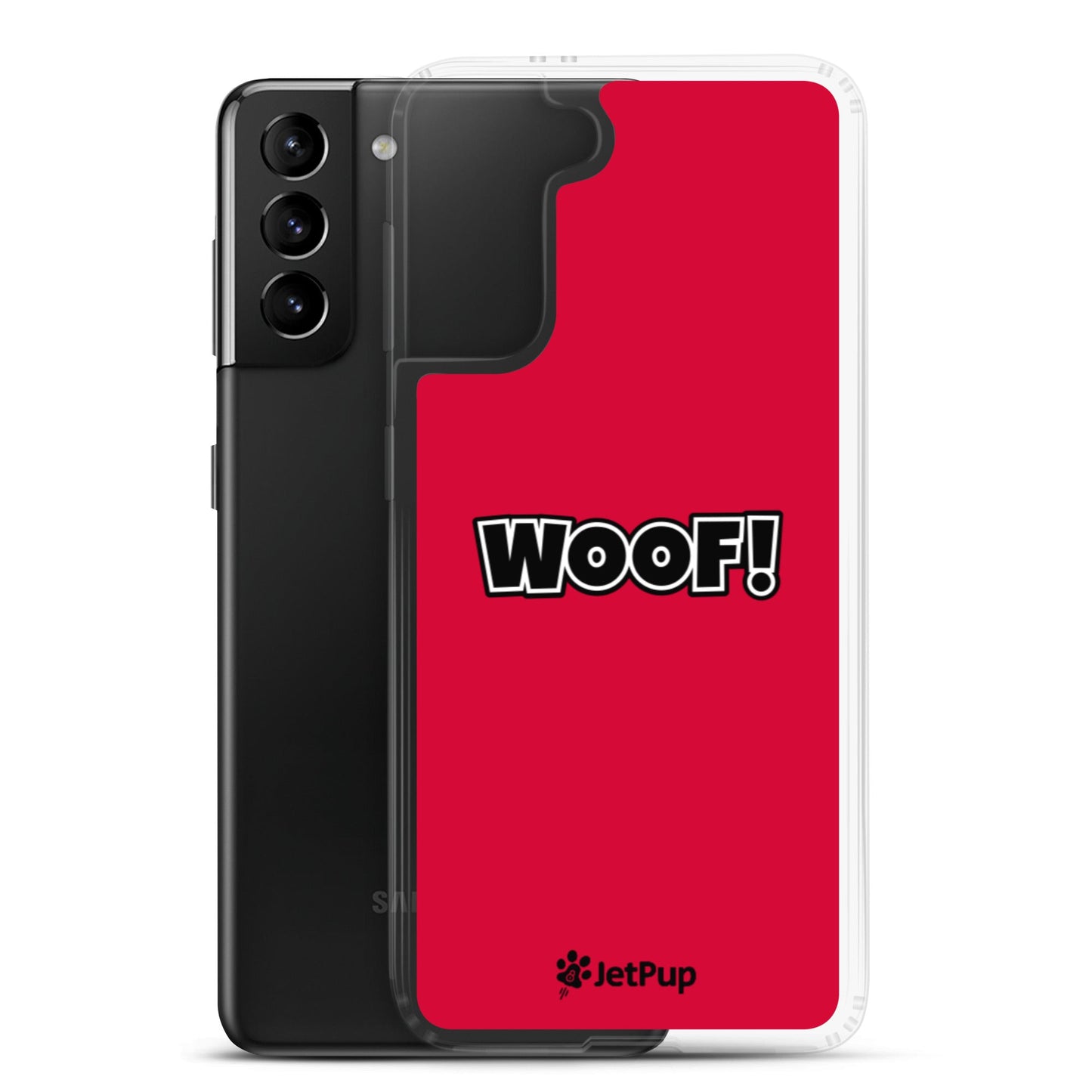 Woof Samsung Case - Red - JetPup