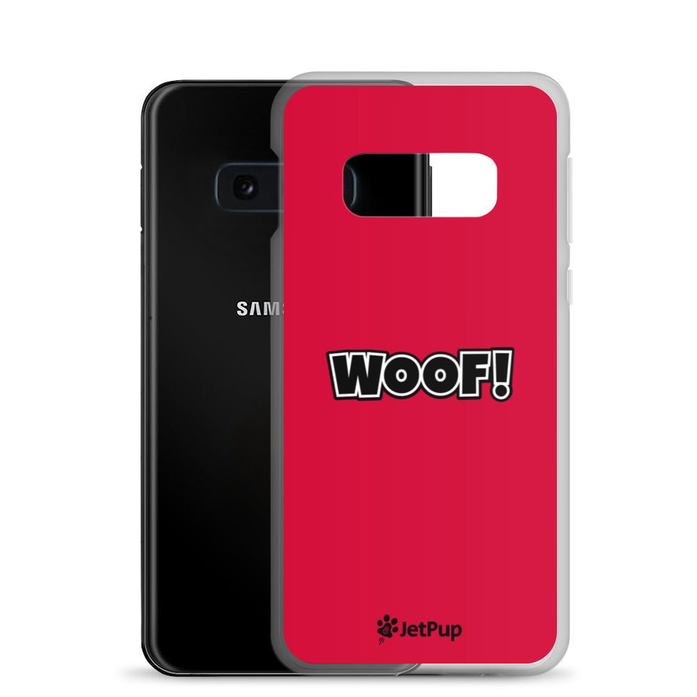 Woof Samsung Case - Red - JetPup