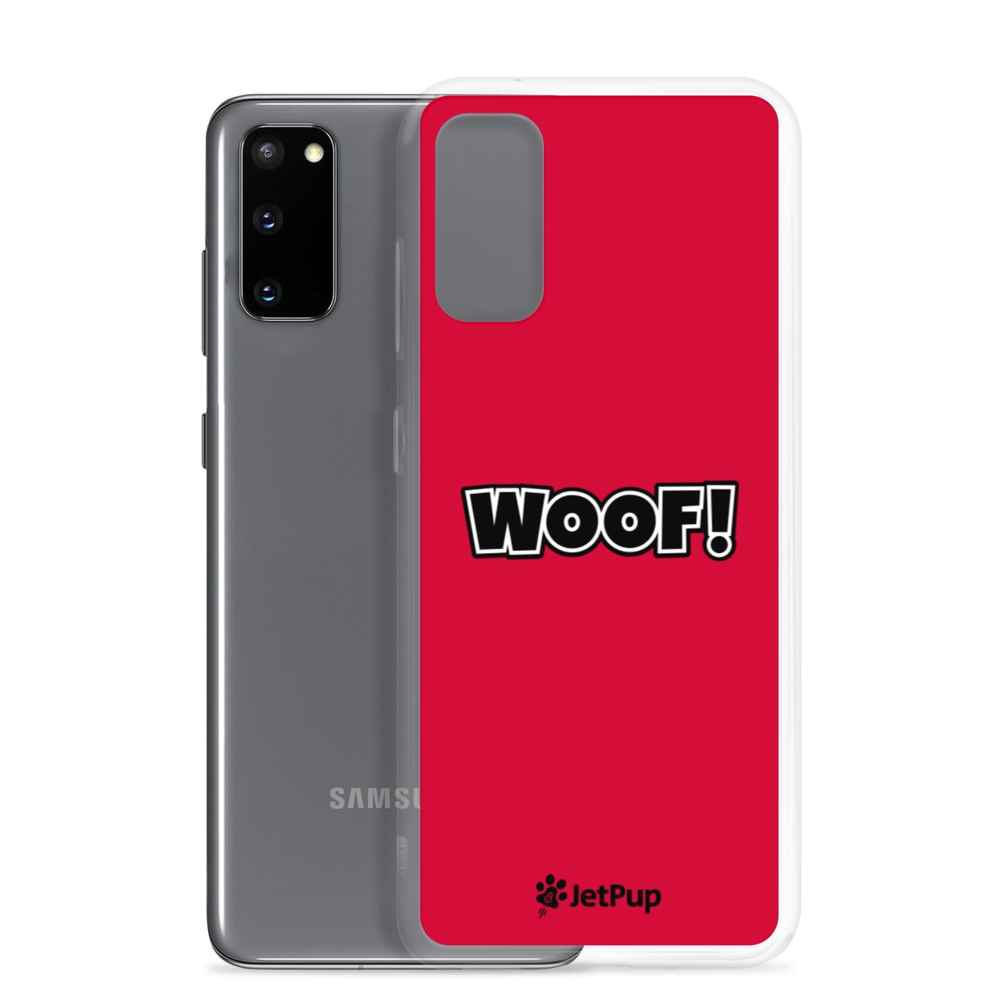 Woof Samsung Case - Red - JetPup