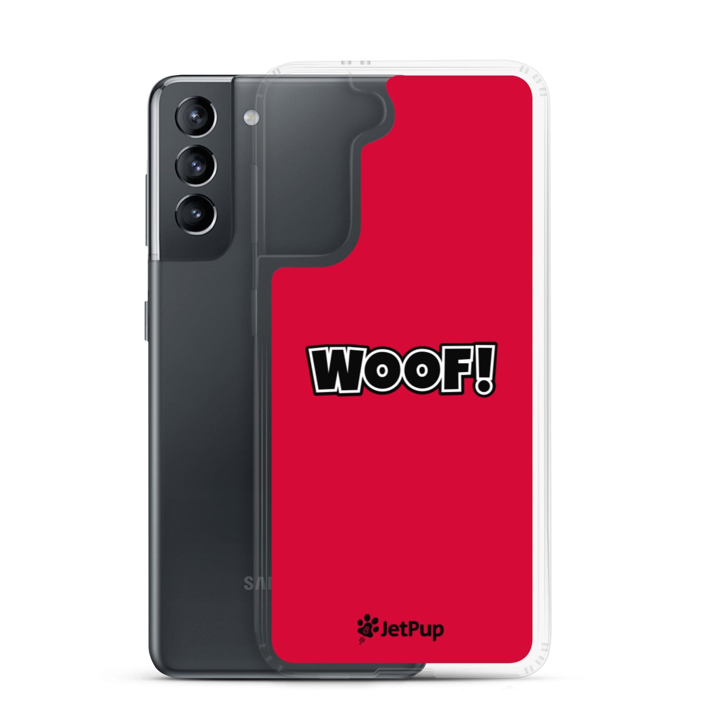Woof Samsung Case - Red - JetPup