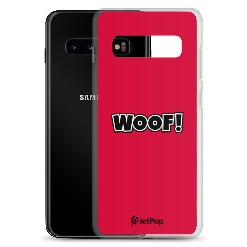 Woof Samsung Case - Red - JetPup