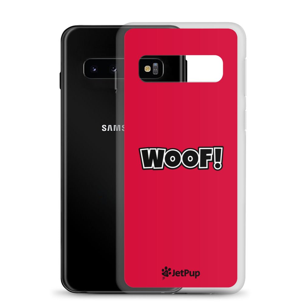 Woof Samsung Case - Red - JetPup