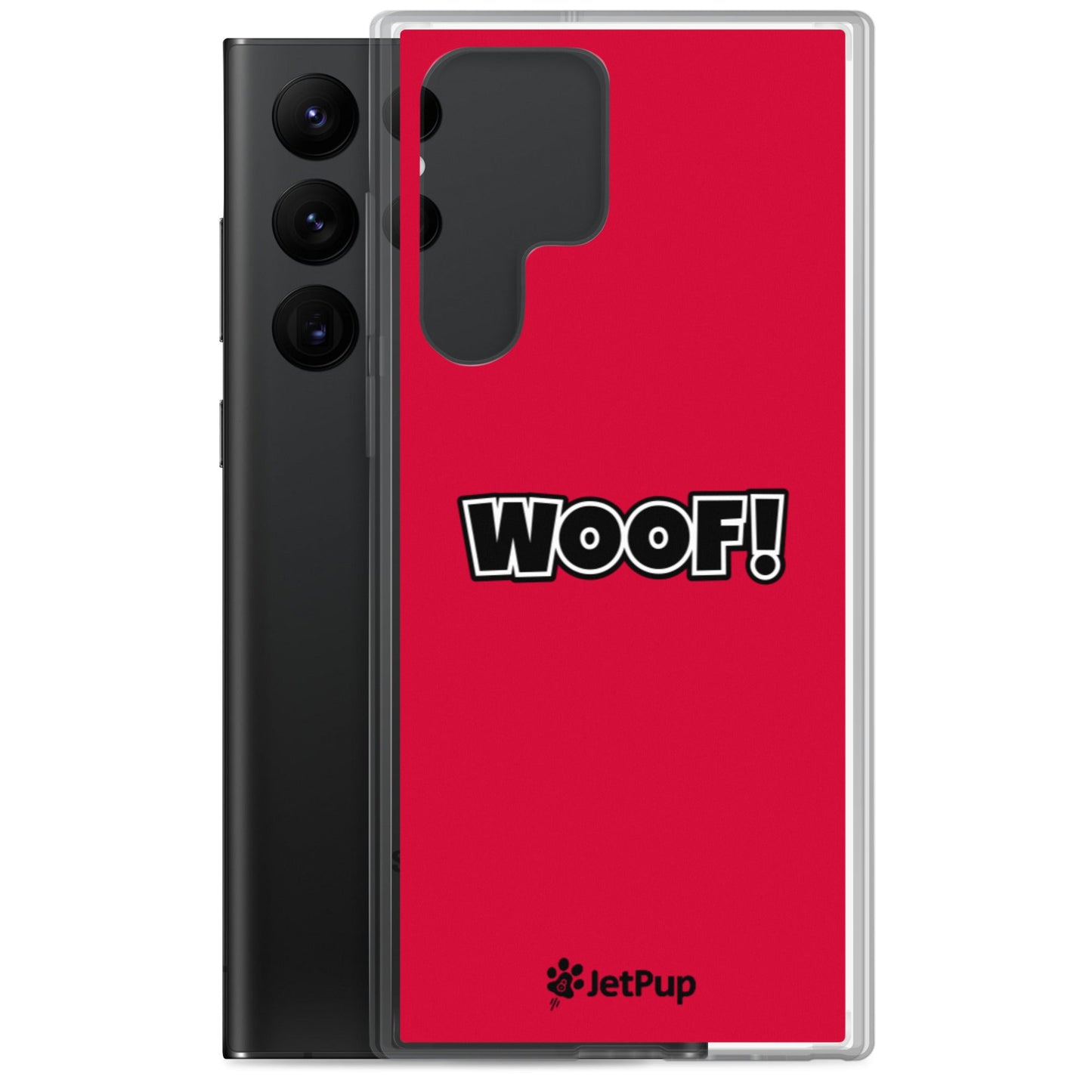 Woof Samsung Case - Red - JetPup