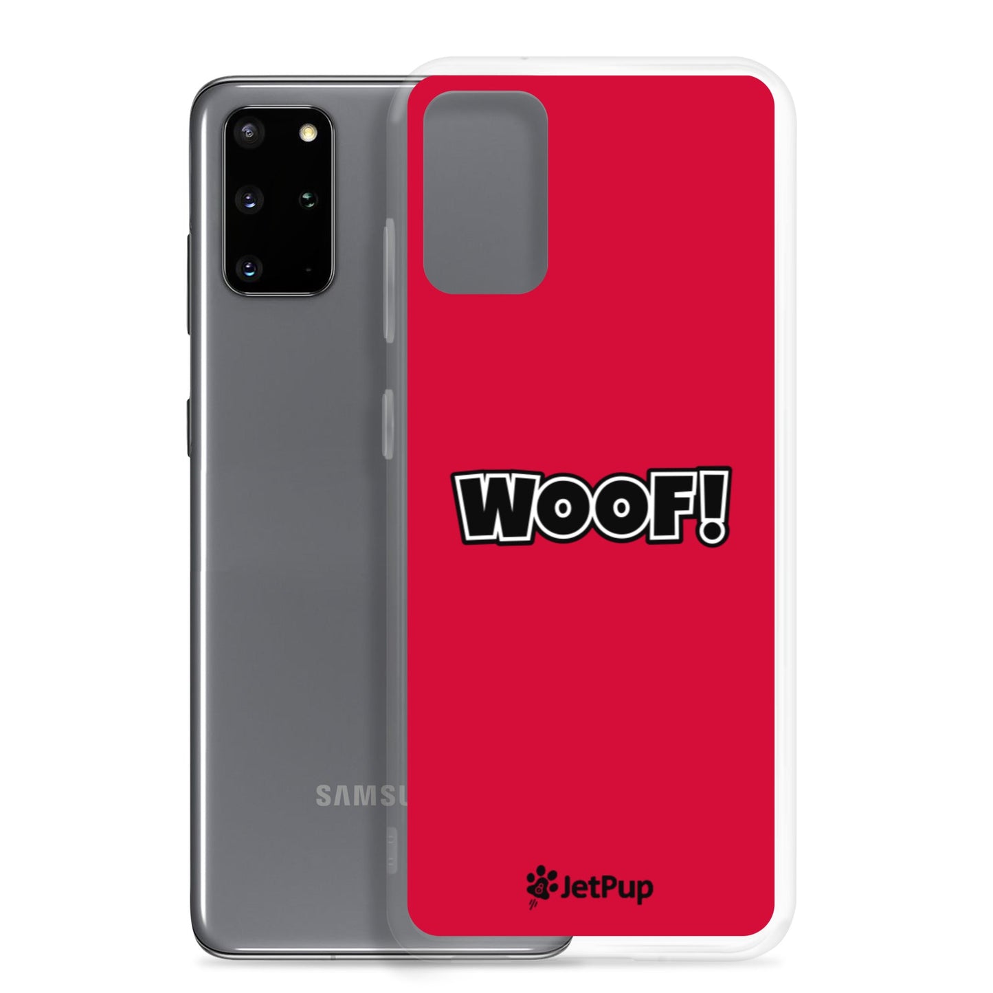 Woof Samsung Case - Red - JetPup