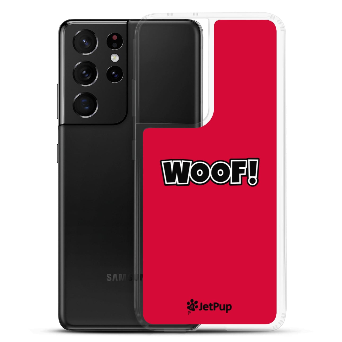 Woof Samsung Case - Red - JetPup