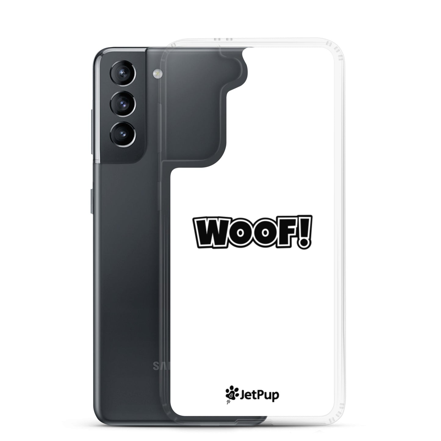Woof Samsung Case - White - JetPup