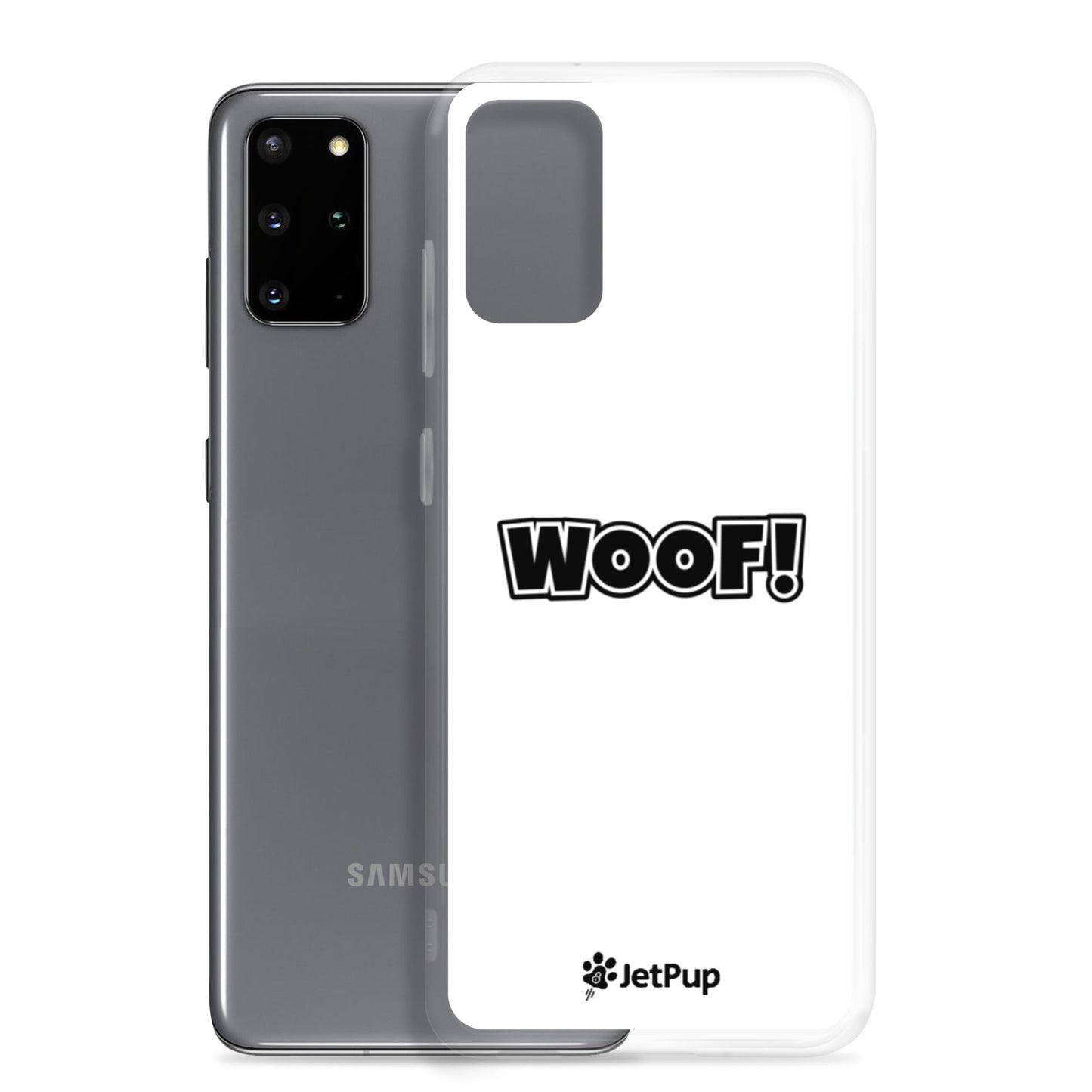 Woof Samsung Case - White - JetPup