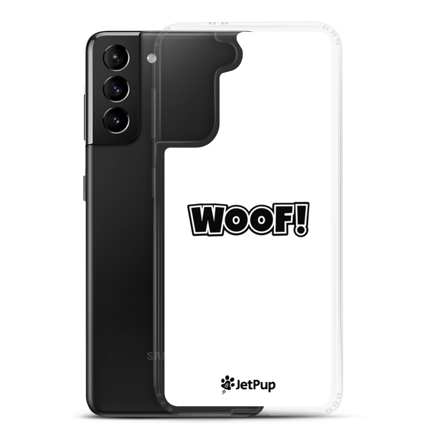 Woof Samsung Case - White - JetPup