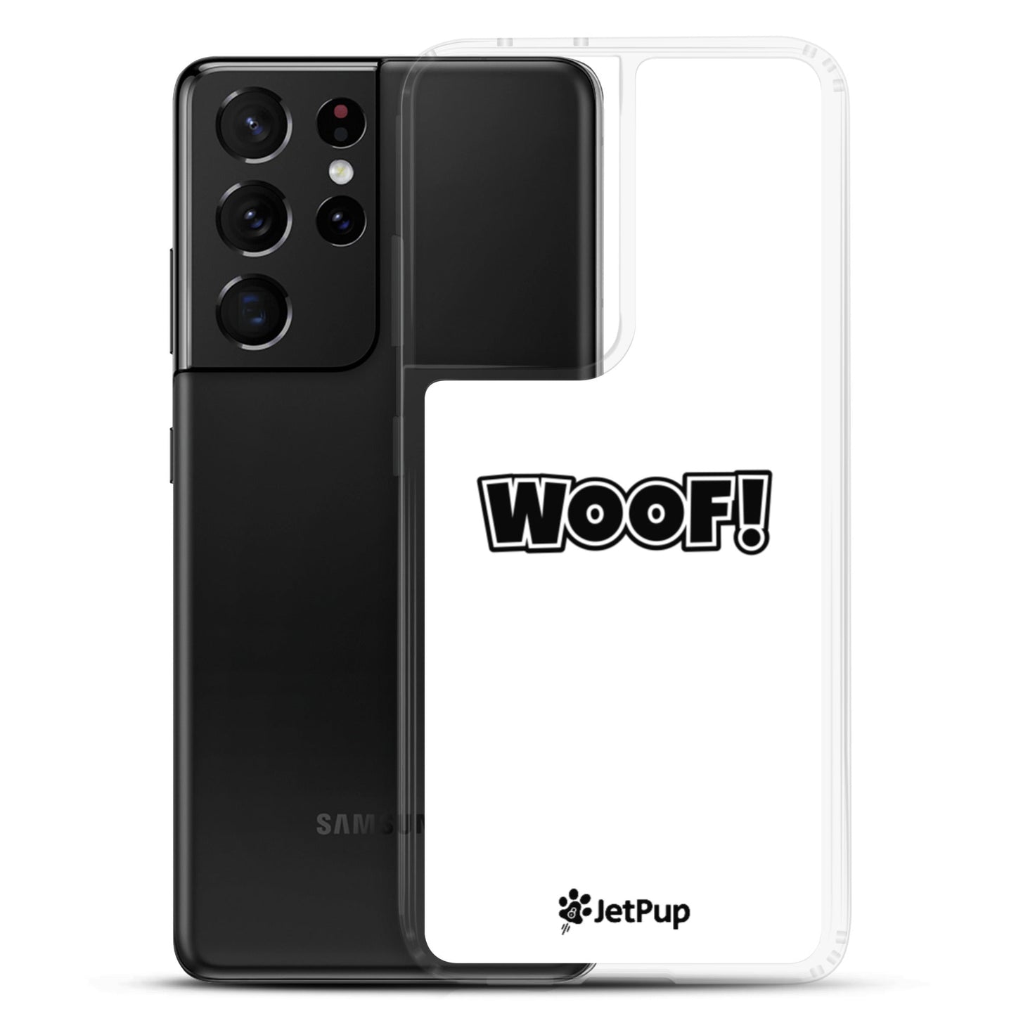 Woof Samsung Case - White - JetPup
