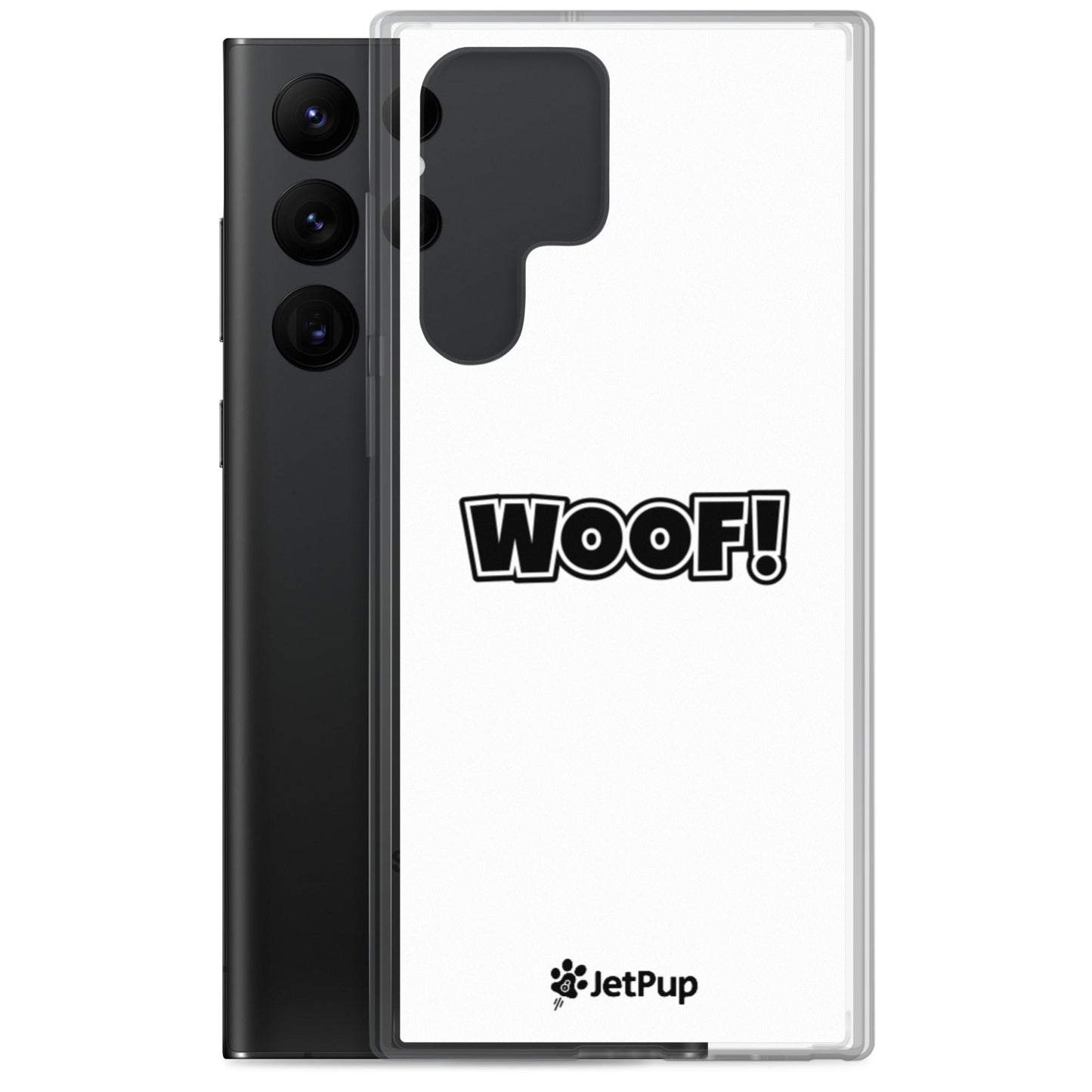 Woof Samsung Case - White - JetPup