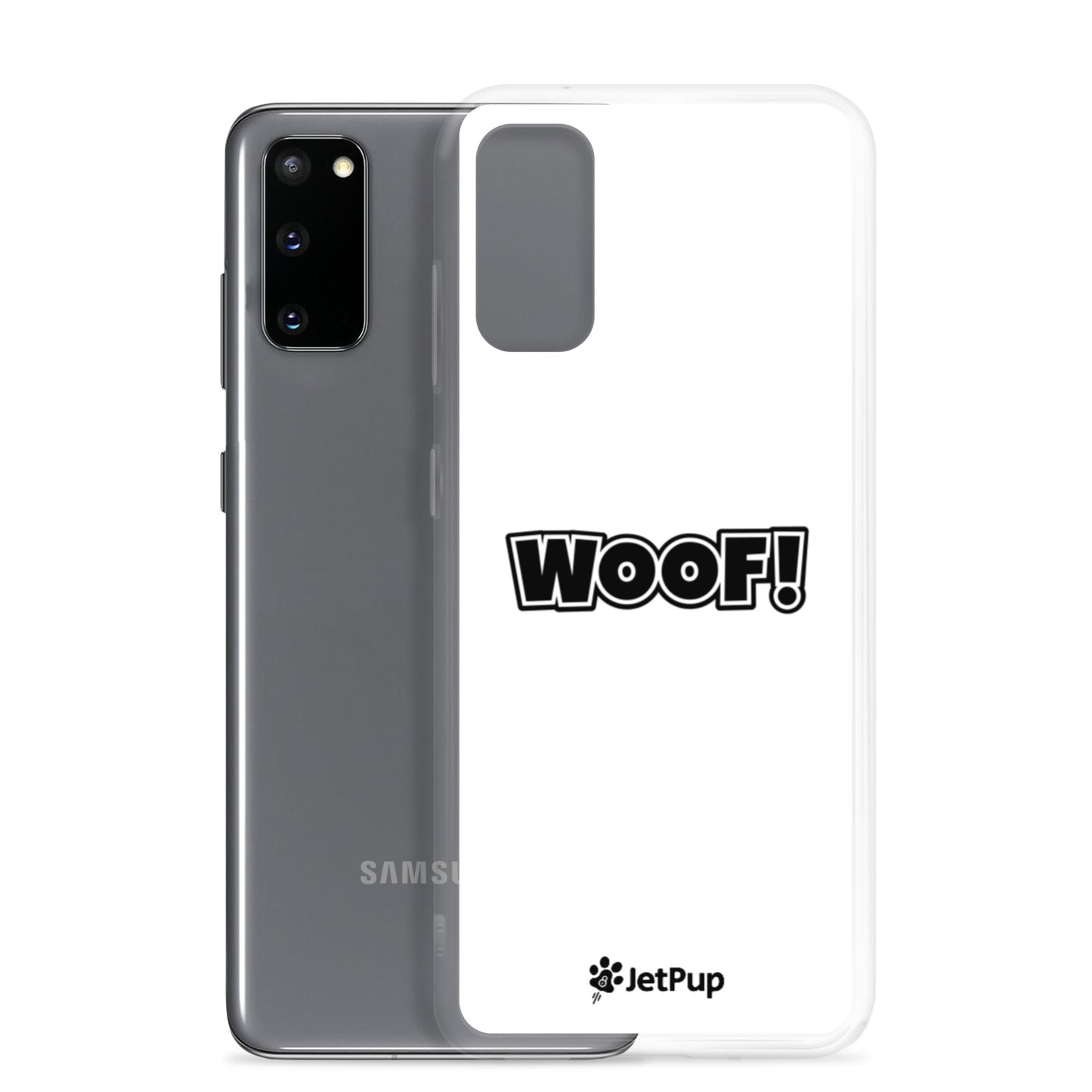 Woof Samsung Case - White - JetPup
