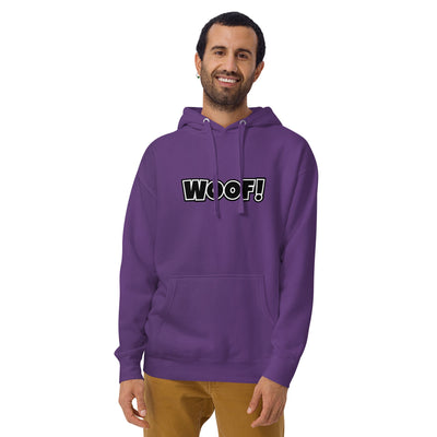 Woof Unisex Premium Hoodie - Purple - JetPup