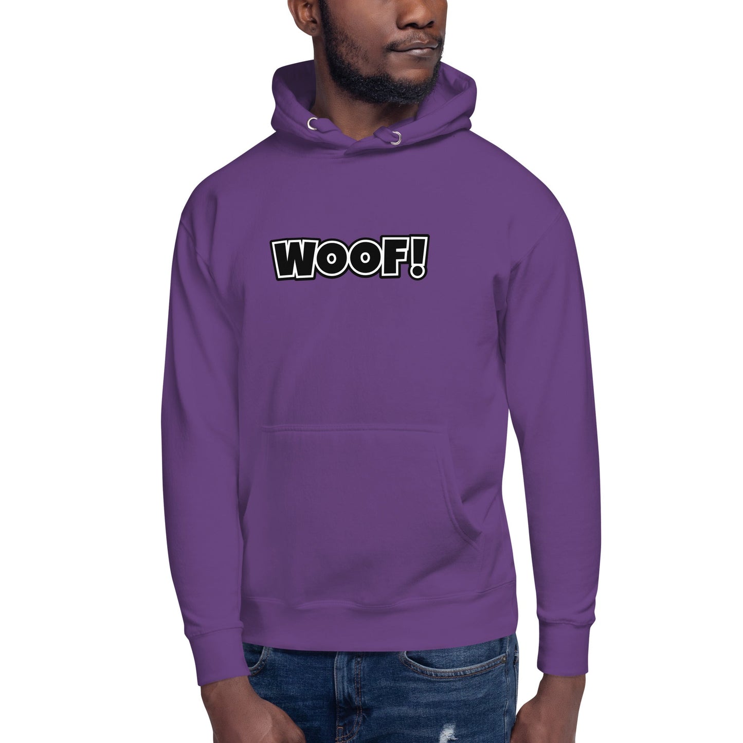 Woof Unisex Premium Hoodie - Purple - JetPup