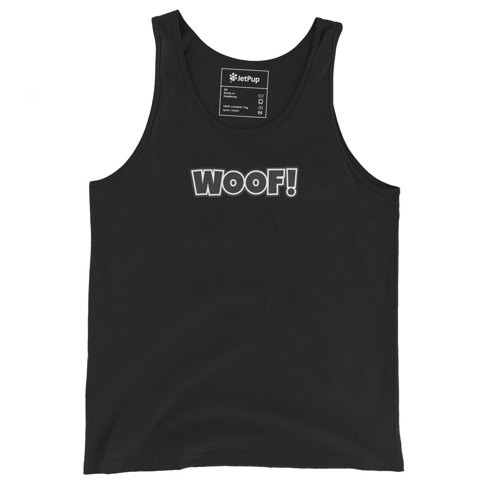 Woof Unisex Tank Top - Multiple Colors - JetPup