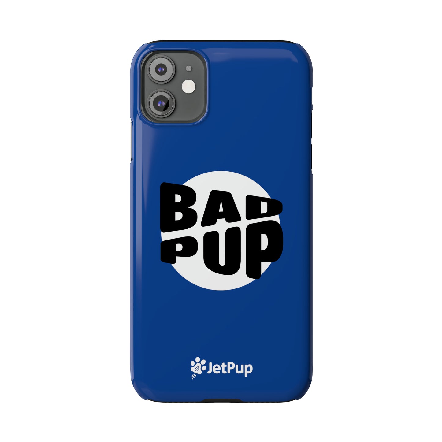 Bad Pup Slim iPhone Cases - Blue