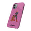 Dad & Pup Slim iPhone Cases - Pink