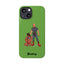 Dad & Pup Slim iPhone Cases - Green