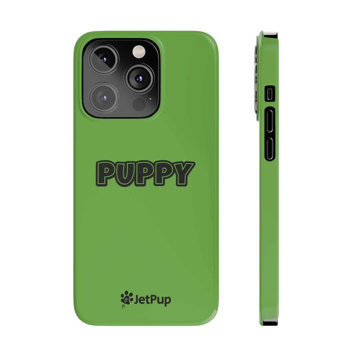 Puppy Slim iPhone Cases - Green