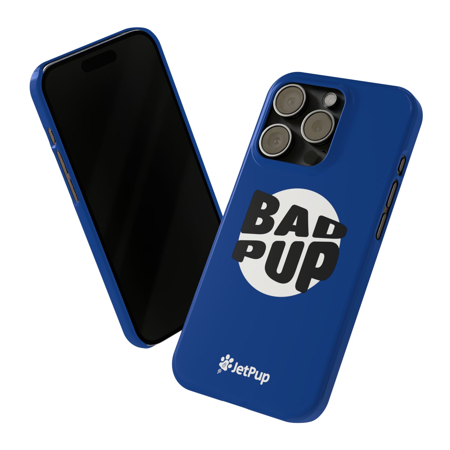 Bad Pup Slim iPhone Cases - Blue