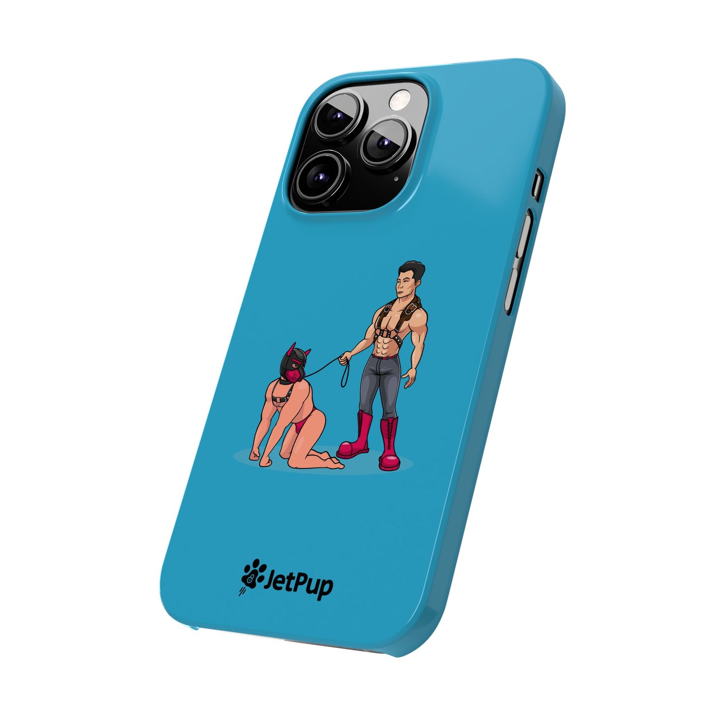 Handler & Pup Slim iPhone Cases - Turquoise