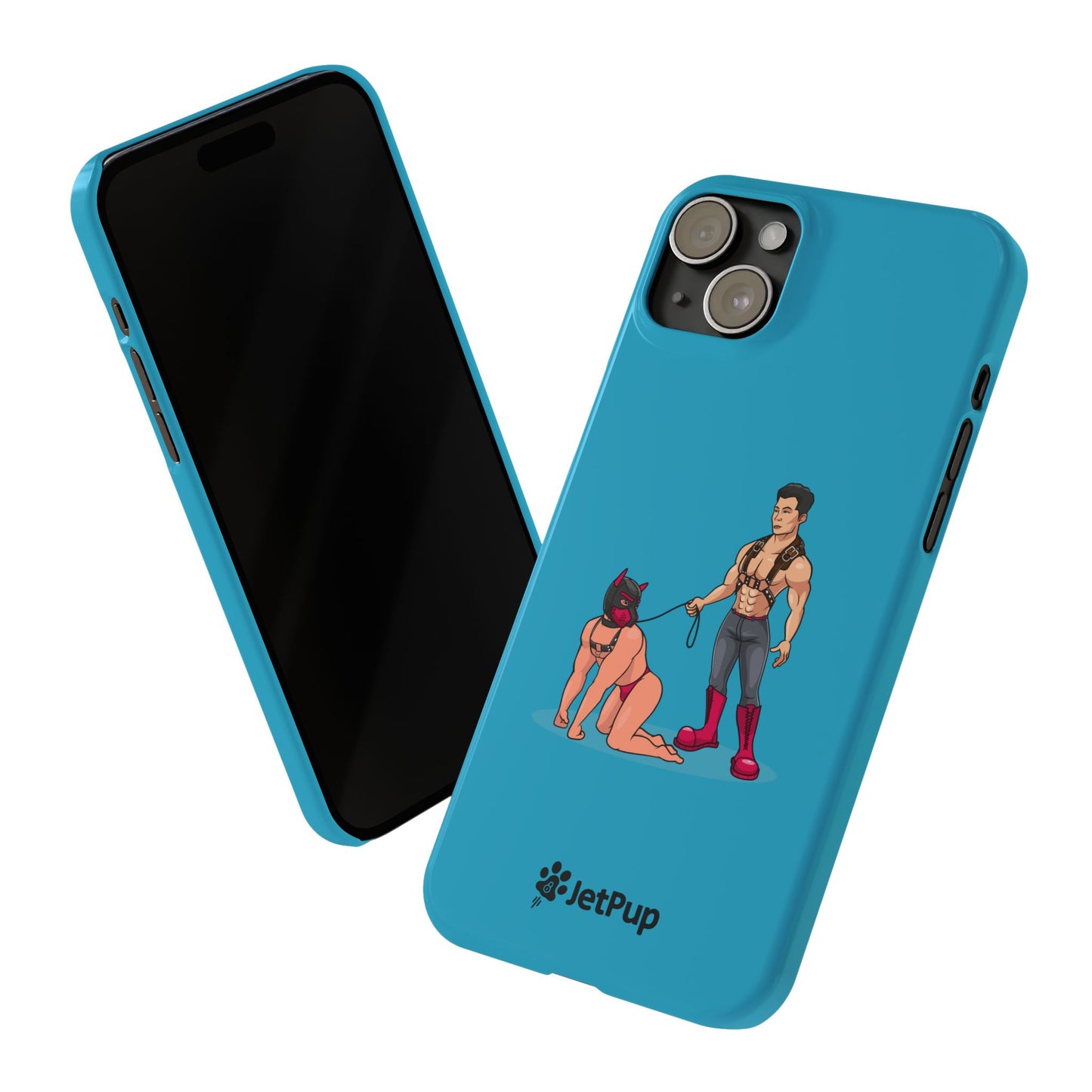 Handler & Pup Slim iPhone Cases - Turquoise