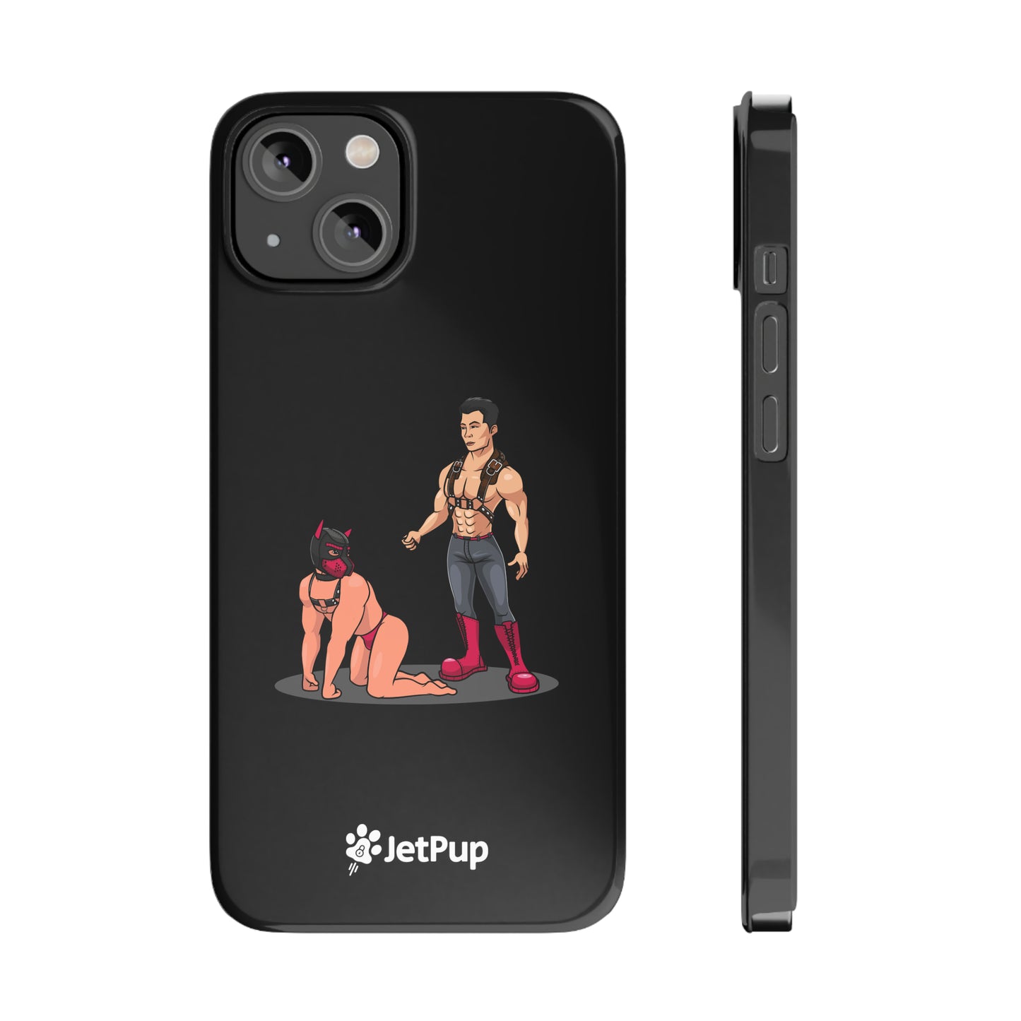 Handler & Pup Slim iPhone Cases - Black