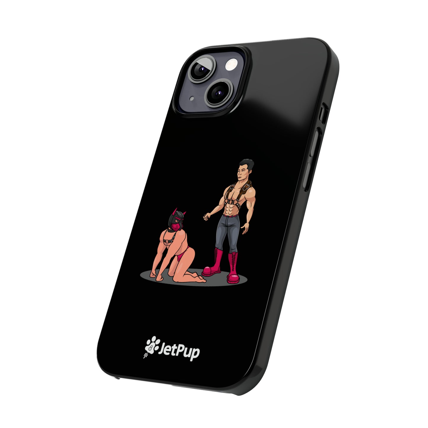 Handler & Pup Slim iPhone Cases - Black