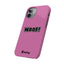 Woof Slim iPhone Cases -  Pink