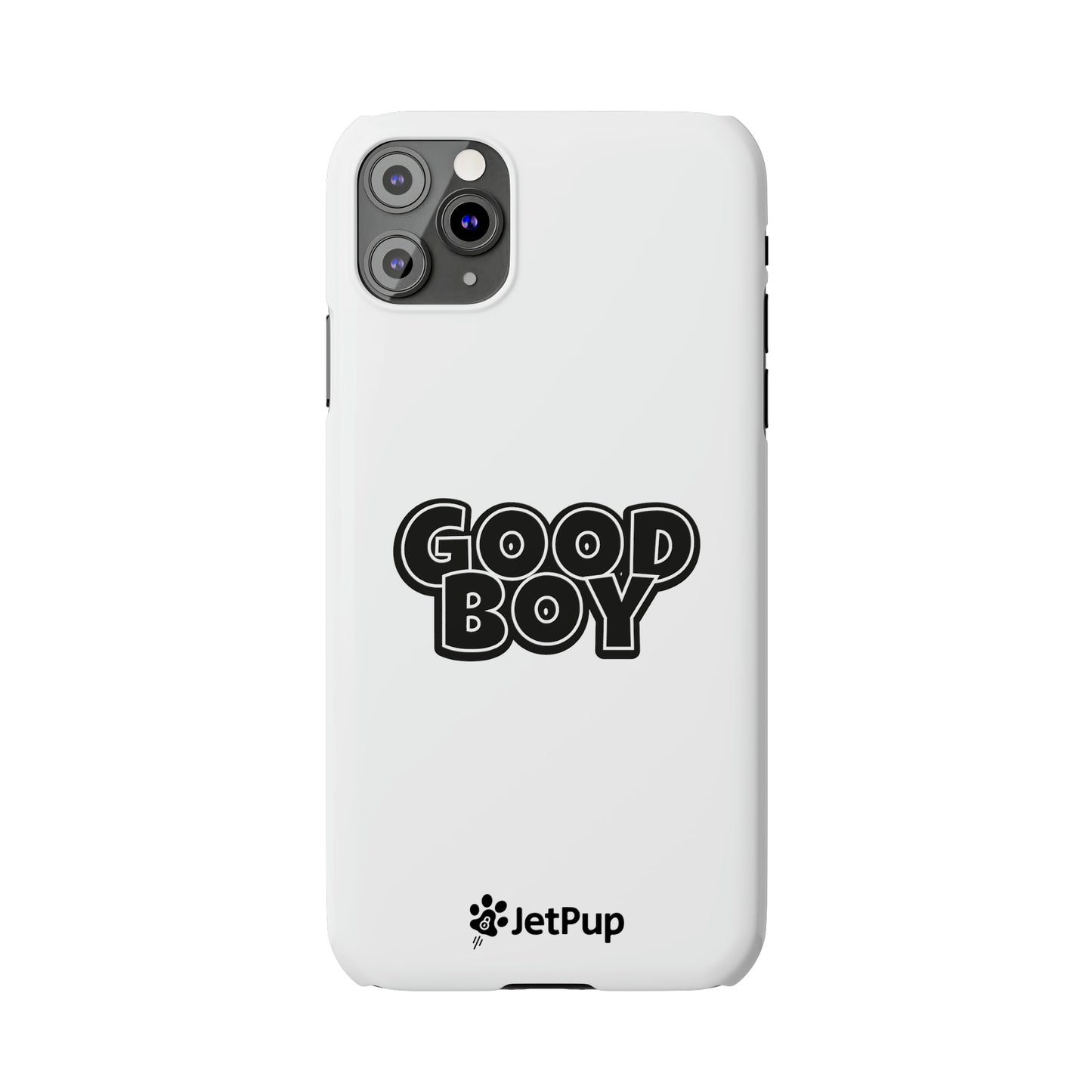 Good Boy Slim iPhone Cases - White